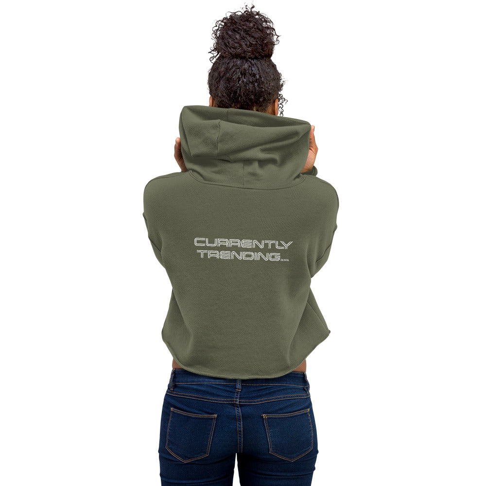 I am the Trend Crop Hoodie