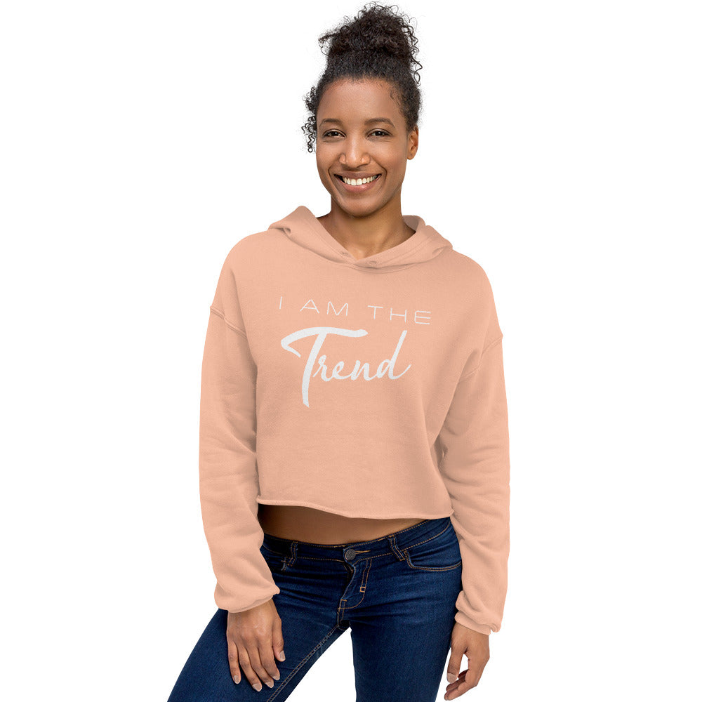 I am the Trend Crop Hoodie